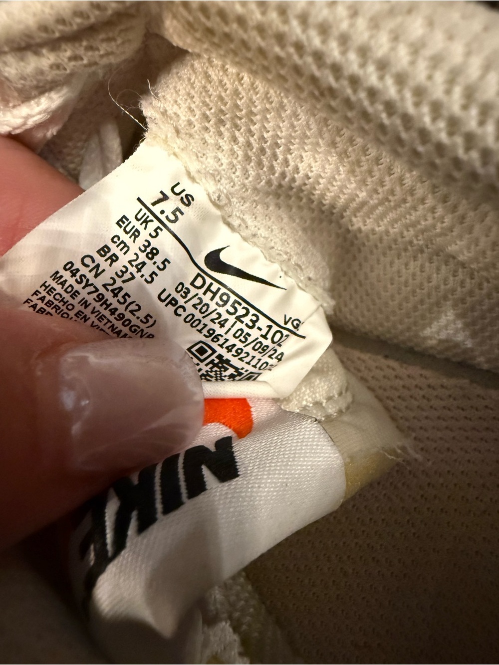 Nike Waffle Debut Women's sneakers shoes  iSanddrift/Black size 7.5 - Picture 6 of 8